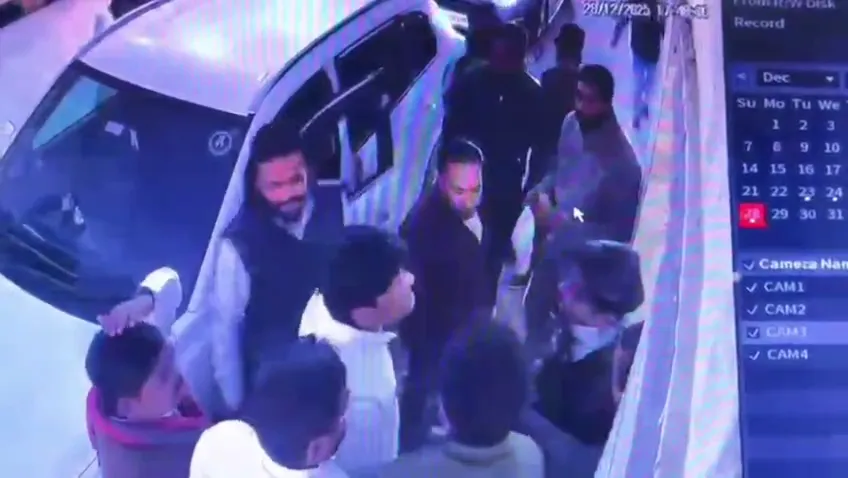 मां शारदा धाम की घटना, सीसीटीवी वीडियो वायरल