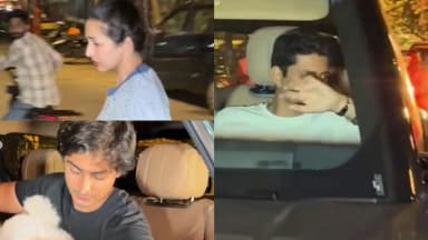 हर्ष पैपराजी से चेहरा छिपाते नजर आए, एक्ट्रेस के बेटे भी मौजूद थे; जानें कब से दोनों की डेटिंग की खबरें