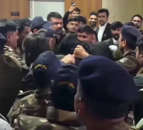पुलिस से झूमाझटकी, कोर्ट में पेश करने के दौरान पीटा; 11वीं की छात्रा से किया था दुष्कर्म