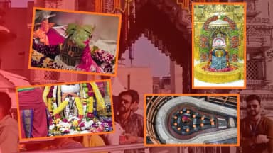 फूलों से सजे बाबा के दरबार, उमड़ी भक्तों की भीड़