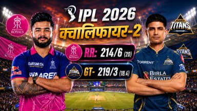 अब RCB से खिताबी मुकाबला; राजस्थान को 7 विकेट से हराया, कप्तान गिल की सेंचुरी