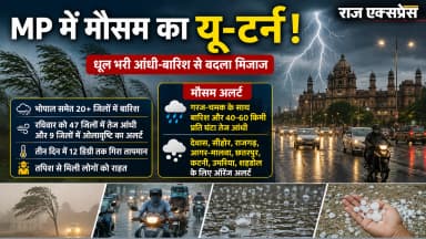 नौतपा में भोपाल समेत कई जिलों में लुढ़का पारा, आज भी आंधी-बारिश और ओलावृष्टि का अलर्ट