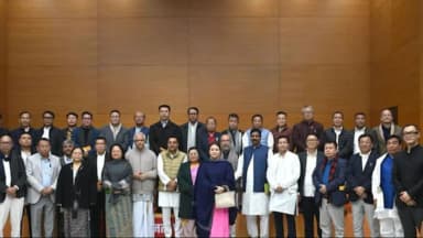 BJP विधायक युमनाम खेमचंद CM पद की शपथ लेंगे, एक दिन पहले विधायक दल के नेता चुने गए थे