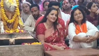 पति के साथ भस्म आरती में भी हुईं शामिल; नंदी महाराज की भी पूजा की