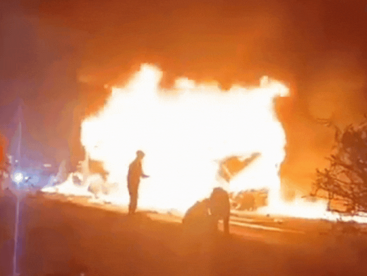 Major Accident in Karnataka, 20 Burnt Alive Major Accident in Karnataka, 20 Burnt Alive